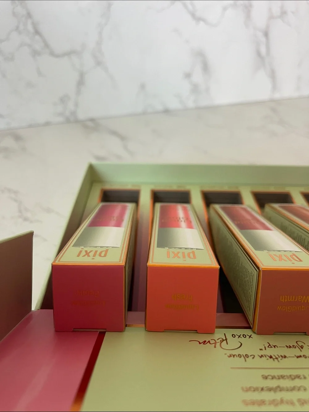 Pixi LiquidGlow Cream Highlighter Set — Pink, Peach, Coral Shades